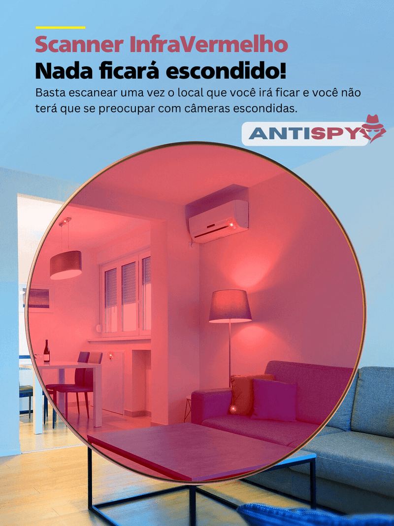 Detector de Câmeras Escondidas AntiSpy Jetto™ - Versão 2023