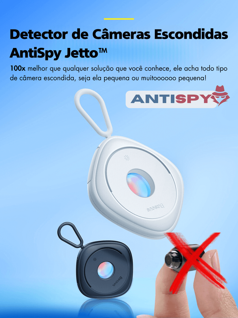 Detector de Câmeras Escondidas AntiSpy Jetto™ - Versão 2023