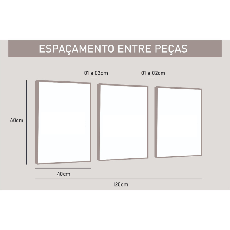 Kit 3 Quadros Selva Encantada para Quarto Infantil