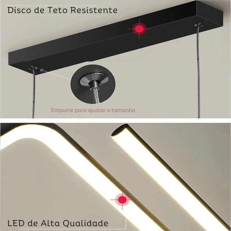 Pendente de Linha em LED