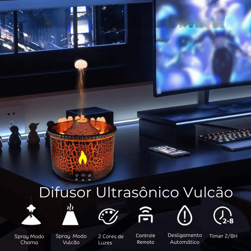 Difusor de Aroma Chama Vulcânica