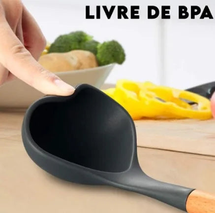 Kit Jogo 12 Peças Utensílios de Cozinha em Silicone