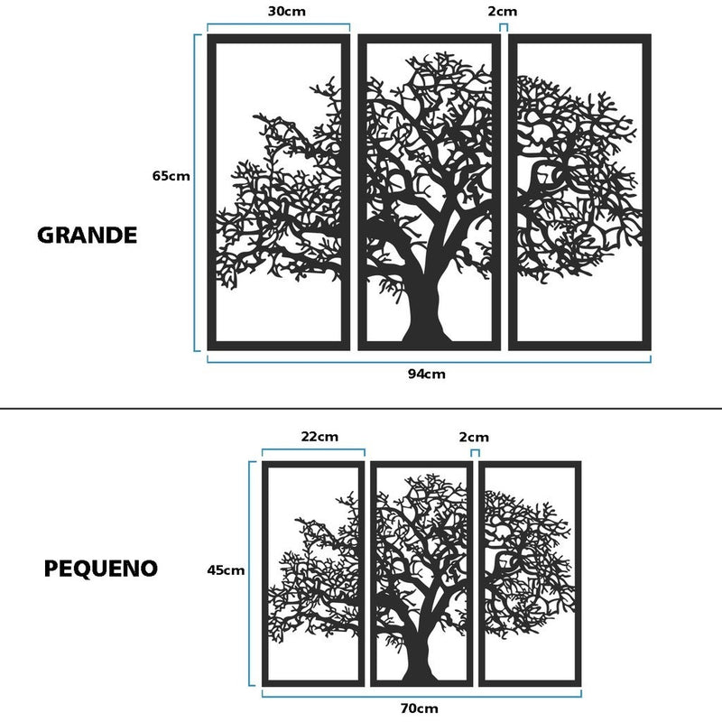 Quadro Decorativo Árvore da Vida em MDF