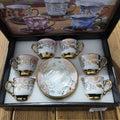 Xícaras de Café de Porcelana Premium - Kit 12 Peças